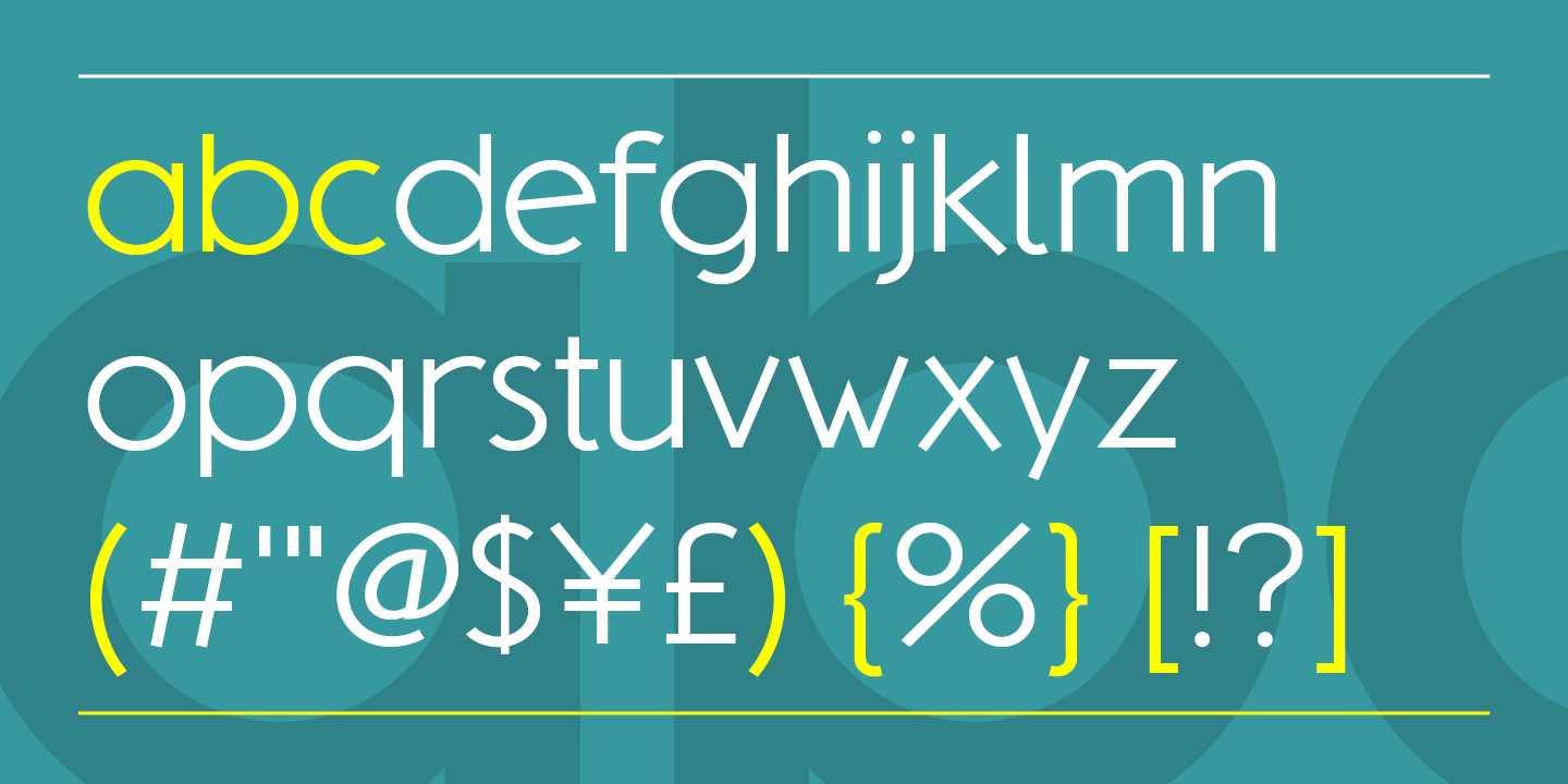 Beispiel einer Kotohogi Bold Italic-Schriftart